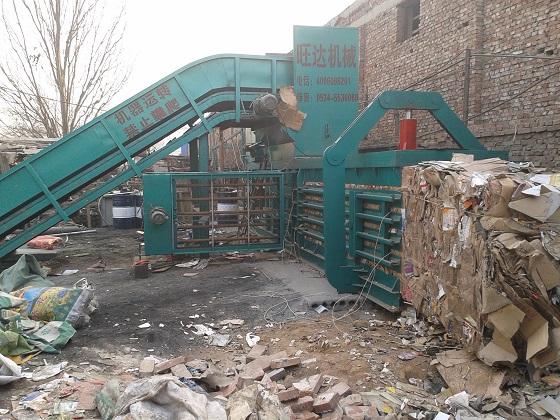 供應(yīng)120型廢紙打包機價格寧津旺達廢紙打包機超低價