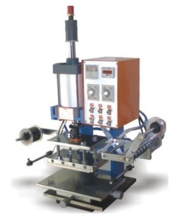 皮革燙金機，皮革商標燙金機