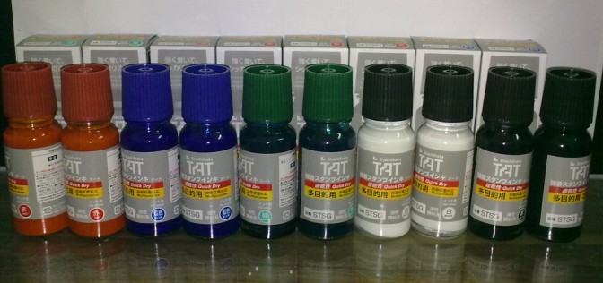 日本旗牌TAT印油、TAT環(huán)保快干印油、金屬塑料油墨?