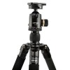 捕捉者（CAPTOR）碳纖維三腳架 S-284C+S-Q36 含球形云臺(tái) 戶(hù)外專(zhuān)用 可反折 可中軸倒置 可做獨(dú)腳架 自重約1.73KG	黑色
