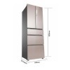 海爾（Haier）BCD-350WDCM 風(fēng)冷無霜 變頻節(jié)能 干濕分儲 多門冰箱 粉晶 350L 一年保修